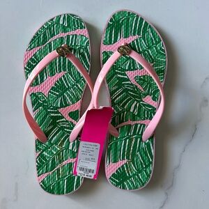 Lilly Pulitzer Pool Flip Flops NWOT 9-10